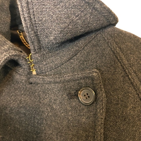 J. Crew Nello Gori Stadium Cloth Wool Double Breasted Pea Coat-Size 2 - Picture 9 of 14